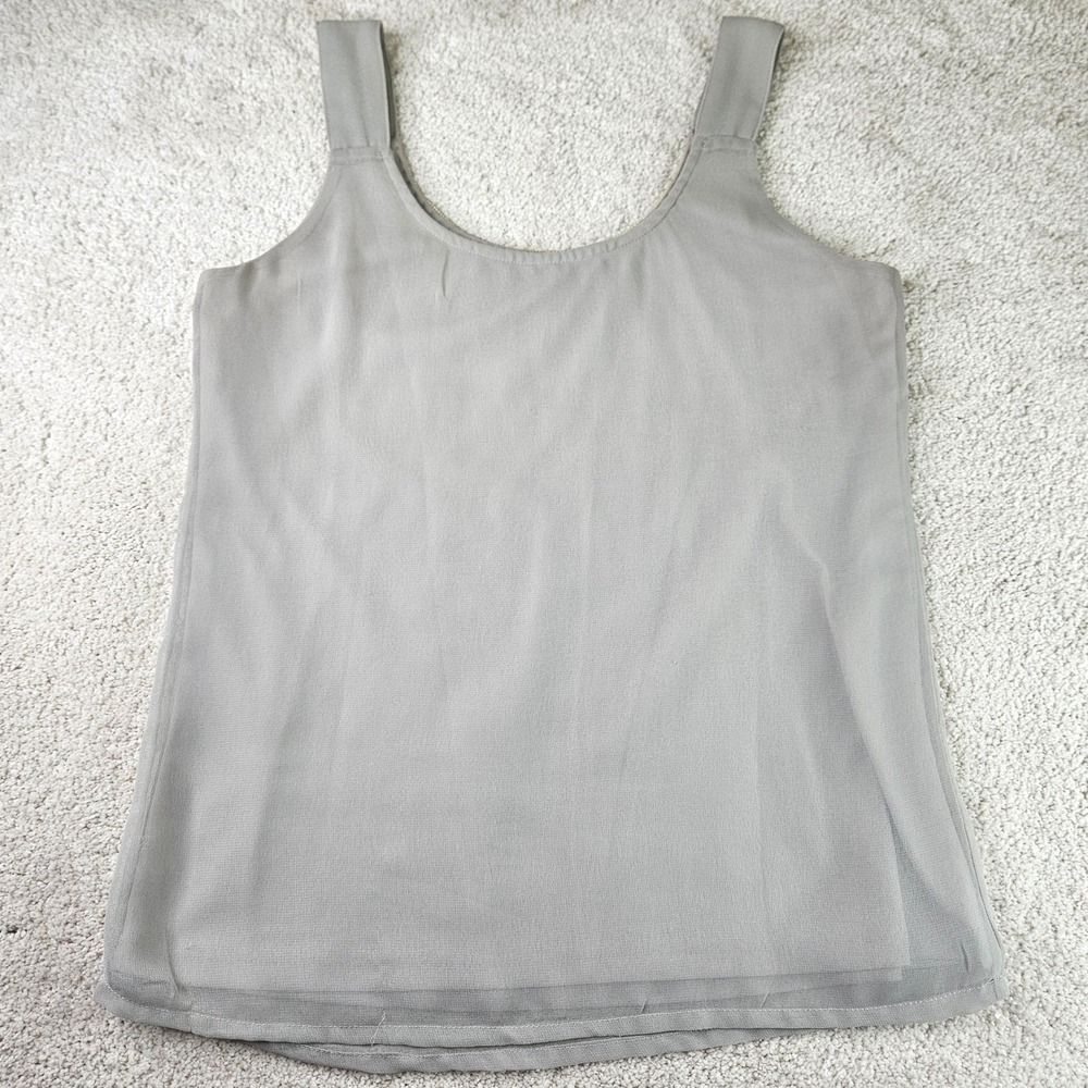 Women's BKE Boutique Sequin Tank Top Sleeveless Flowy‎ Party Blouse Gray Size XS - Picture 7 of 7